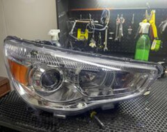 Mitsubishi ASX | Установка bi led линз, полировка