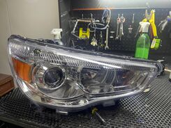 Mitsubishi ASX | Установка bi led линз, полировка