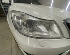Skoda Octavia A5 с AFS| Установка bi led линз, полировка стекол,
