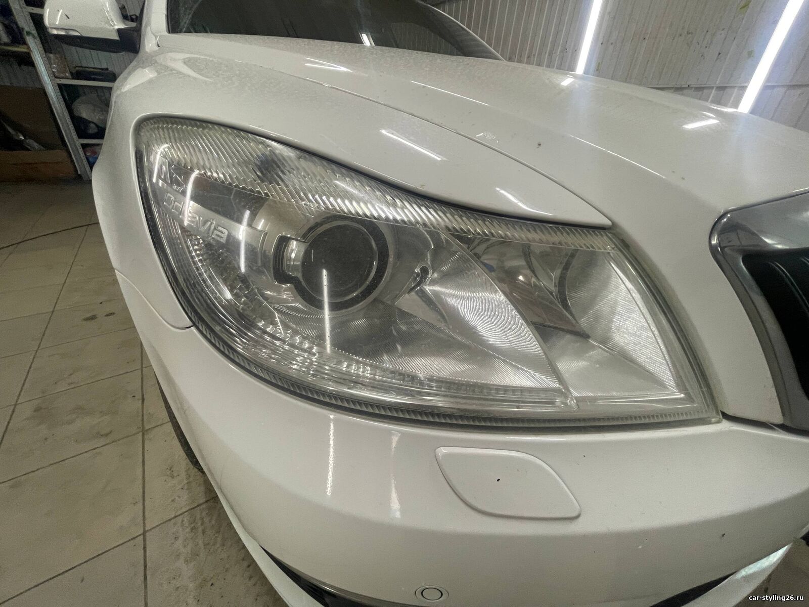 Skoda Octavia A5 с AFS| Установка bi led линз, полировка стекол,