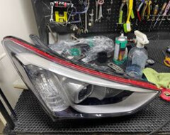 Hyundai SantaFe| Установка bi led линз