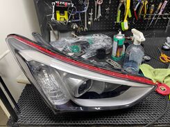 Hyundai SantaFe| Установка bi led линз