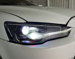 Ретрофит ( Тюнинг) фар Mitsubishi Lancer X