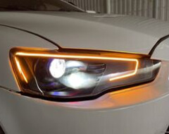 Ретрофит ( Тюнинг) фар Mitsubishi Lancer X