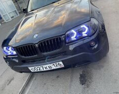 BMW X3 тюнинг фар, замена ангельских глазок