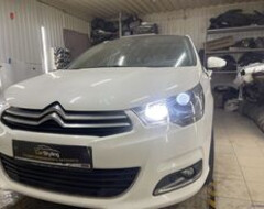 Citroen C4 Установка Bi Led линз