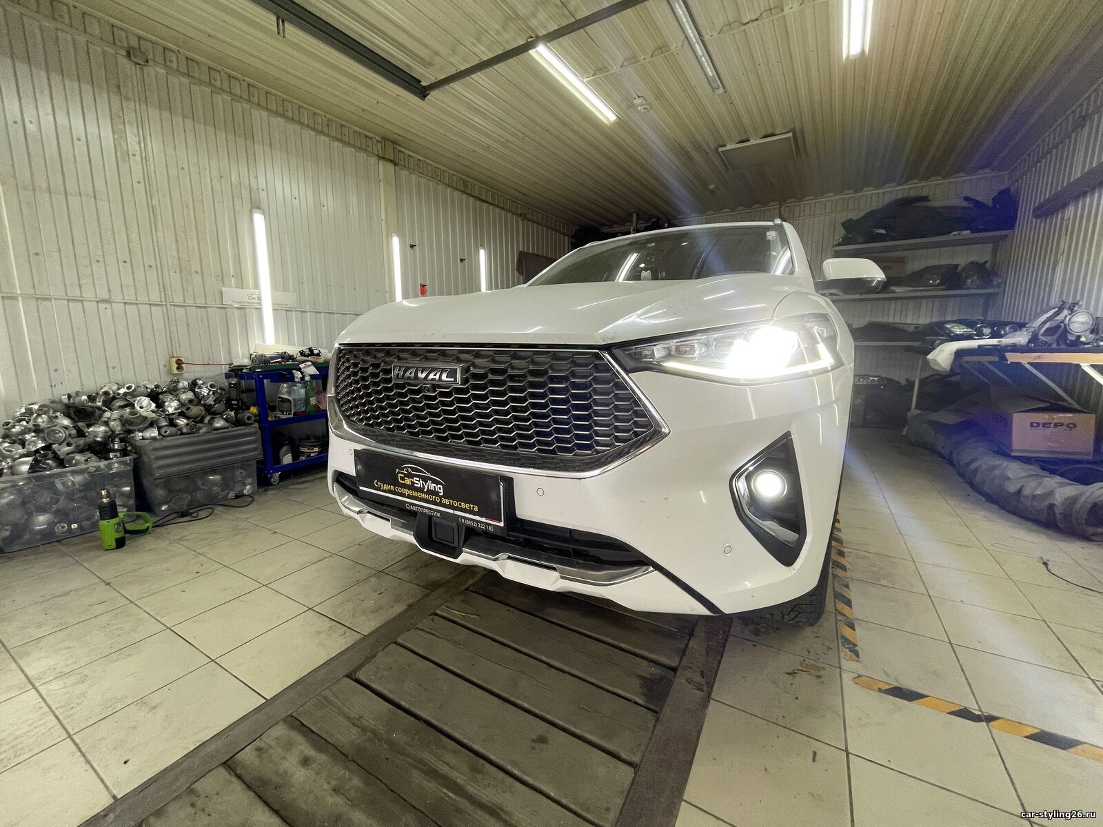 Haval F7X(1G) замена штатных Bi-led линз