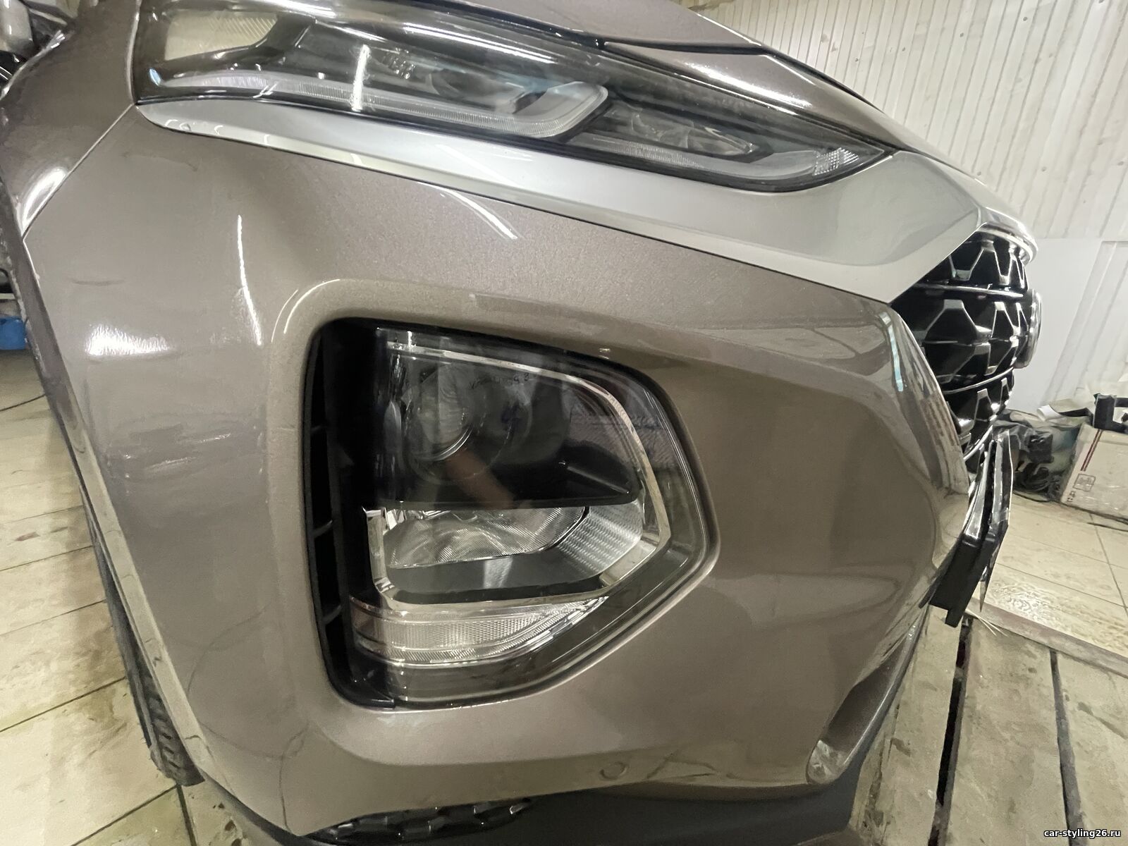 Hyundai Santa Fe 4 | Установка Bi - Led линз