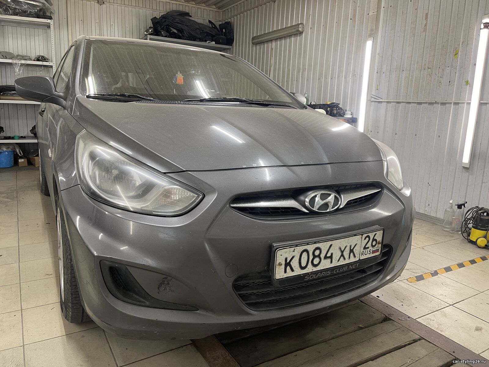 Hyundai Solaris 1 (2011) | Установка Bi led линз